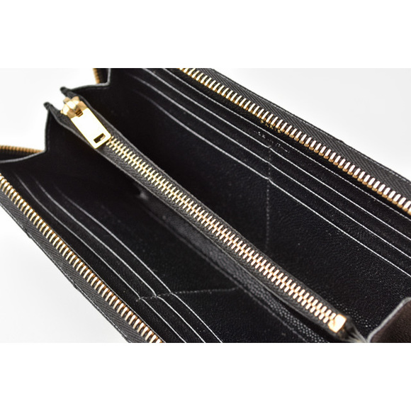 Saint Laurent Paris Outlet Wallet Long Wallet Leather Black